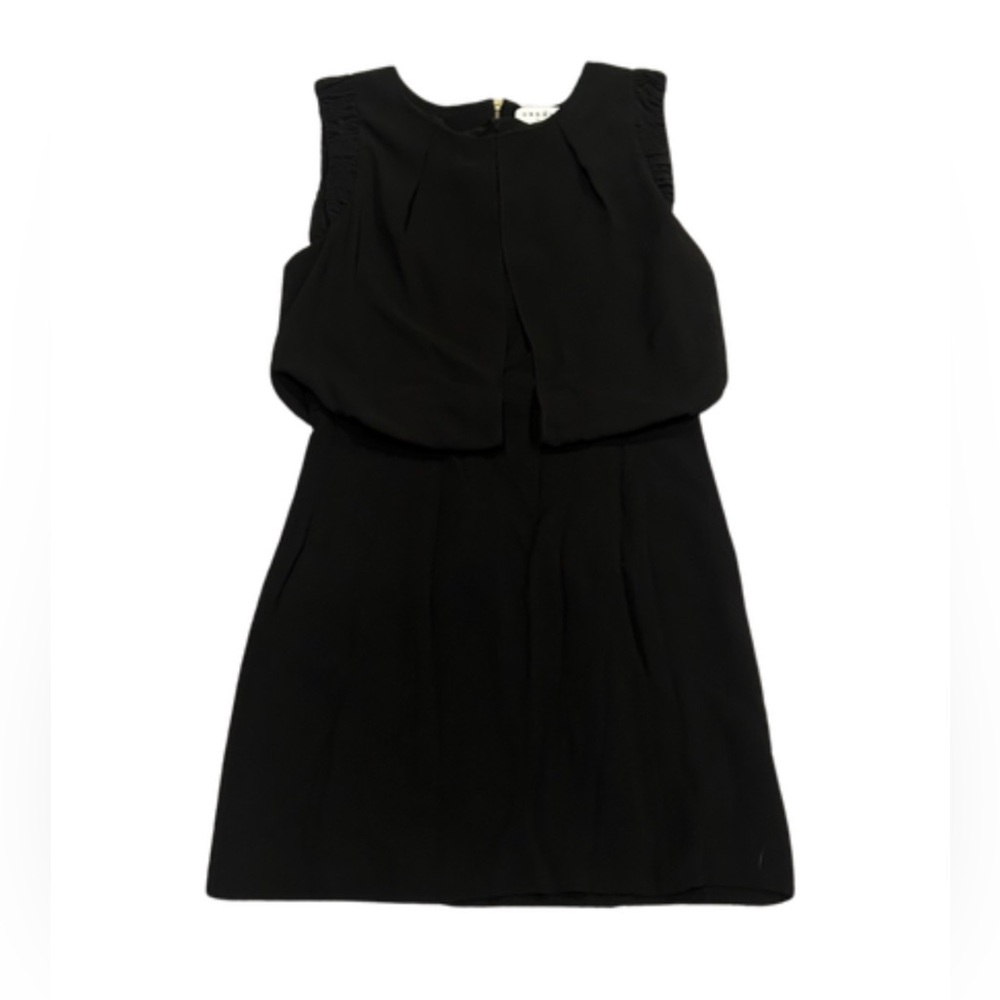Sandro Paris Rihan Sleeveless Black Mini Dress | Size 1 - Picture 2 of 7